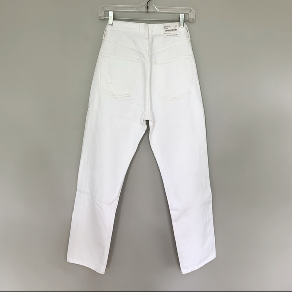 AGOLDE 90'S Mid Rise Loose Fit Jeans, Enamel - Picture 6 of 7